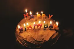 Candles burning down after the wish